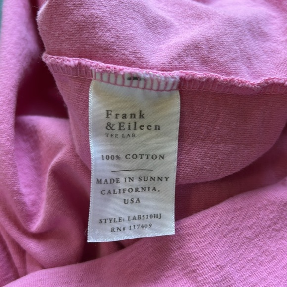 Frank and Eileen PATRICK Popover Henley Shirt Pink Lemonade HERITAGE JERSEY LNEW - Picture 6 of 9